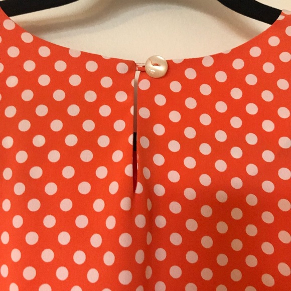 Jennifer Moore polka dot sleeveless top. SZ 2X - Picture 3 of 4